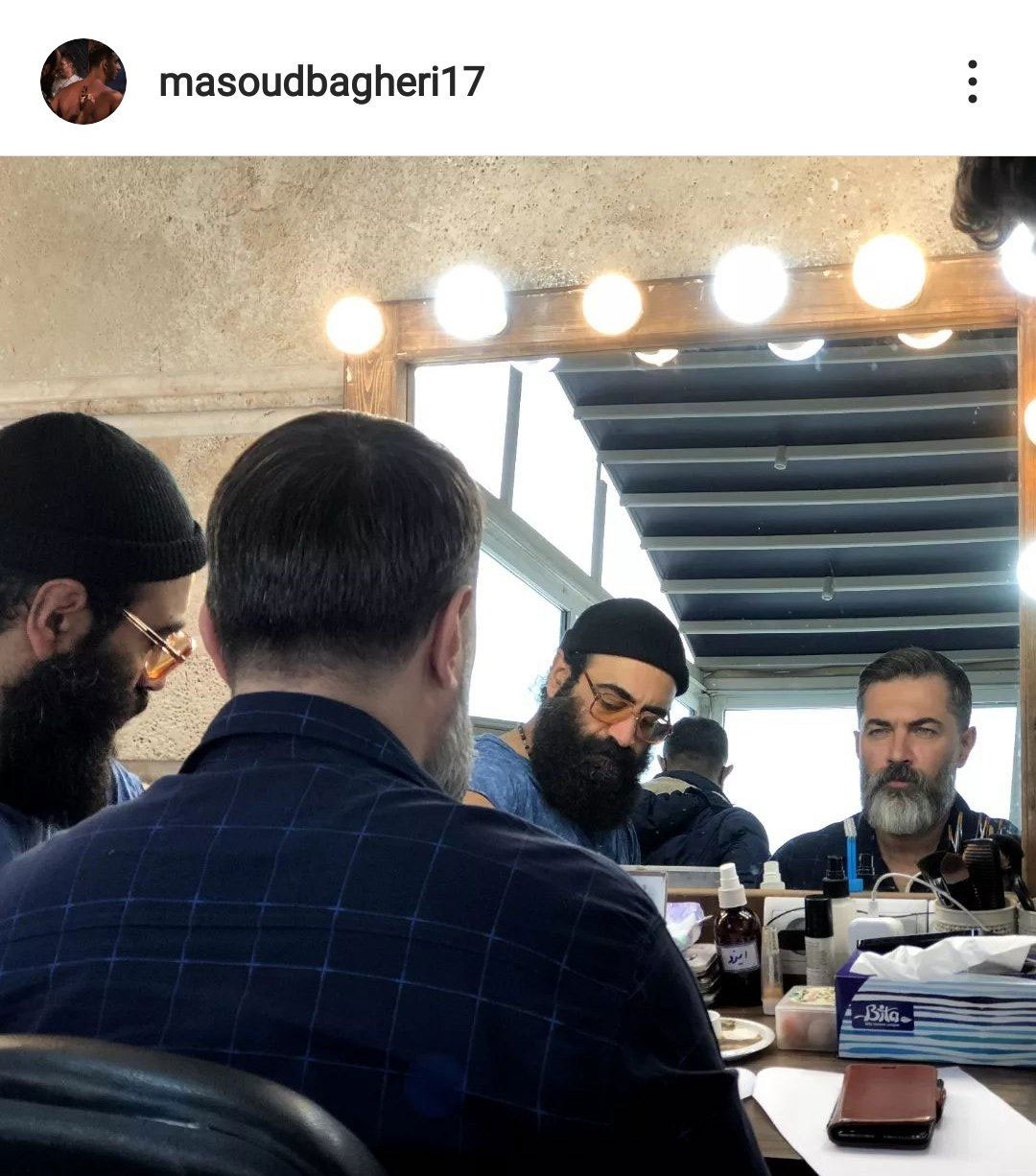 بهمن خان به همراه مسعود باقری 