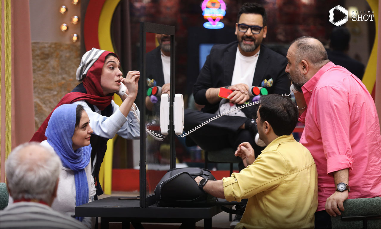 علی اوجی و نرگس محمدی و امین زندگانی و الیکا عبدالرزاقی در قسمت آخر فصل هفتم سریال جوکر 2 