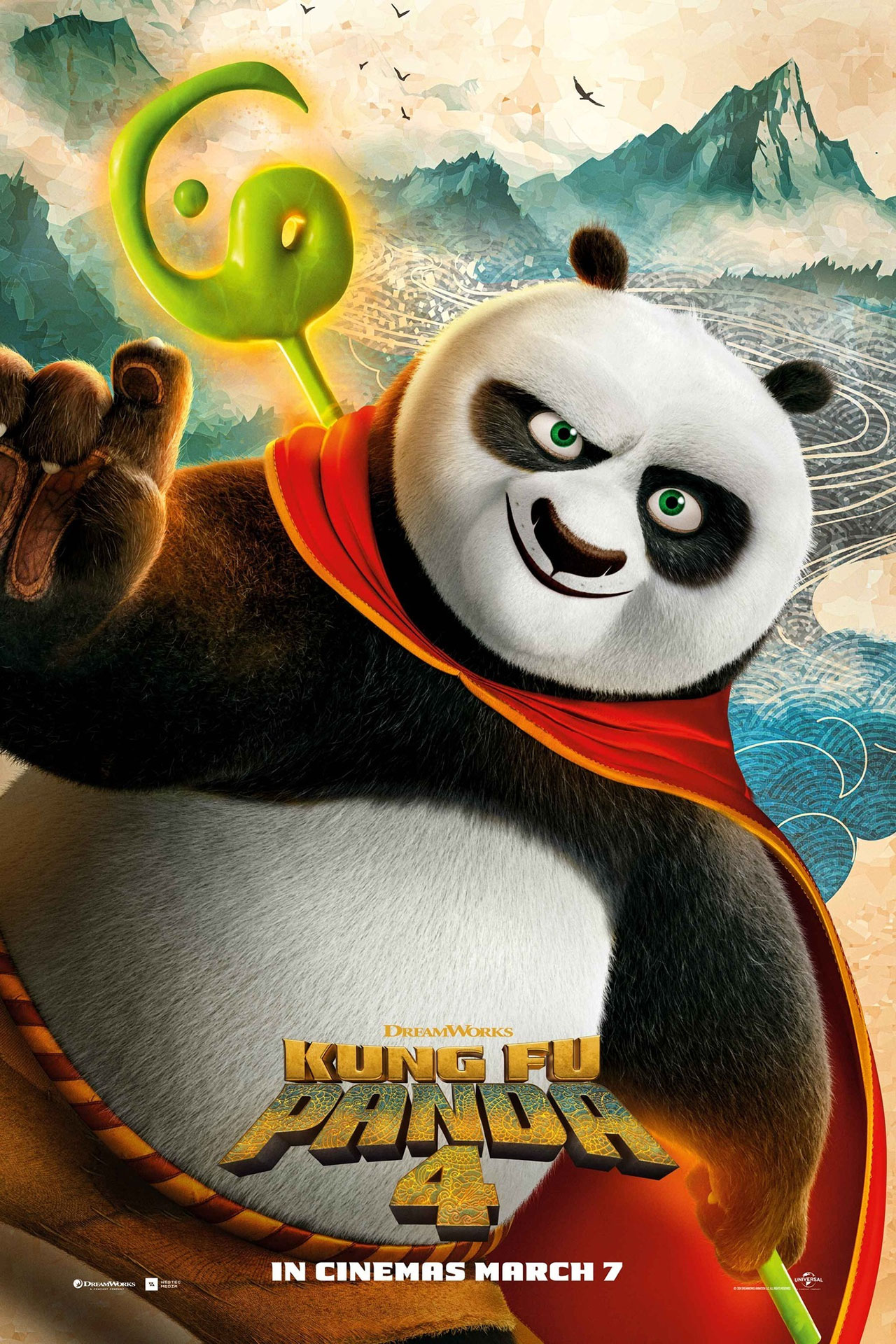 پوستر انیمیشن پاندای کونگ فوکار Kung Fu Panda 4