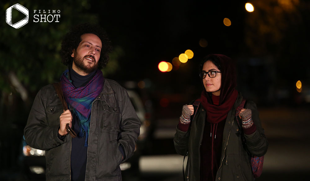 الناز شاکردوست و سینا حجازی در نمایی از سراسر شب