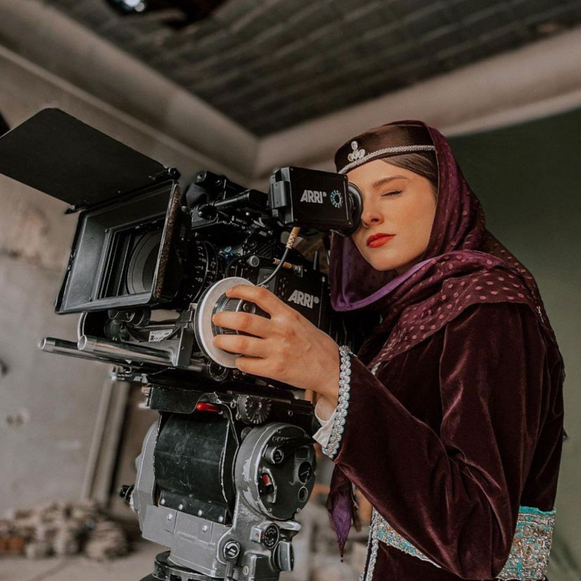 سارای گرجی در پشت صحنه سریال جیران