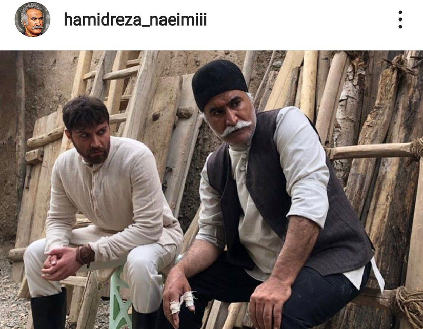 قهرمان پنج سنگی و پدر جیران در پشت صحنه سریال جیران