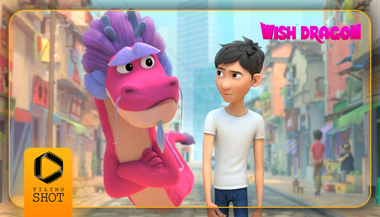 دین و دراگون در انیمیشن Wish Dragon