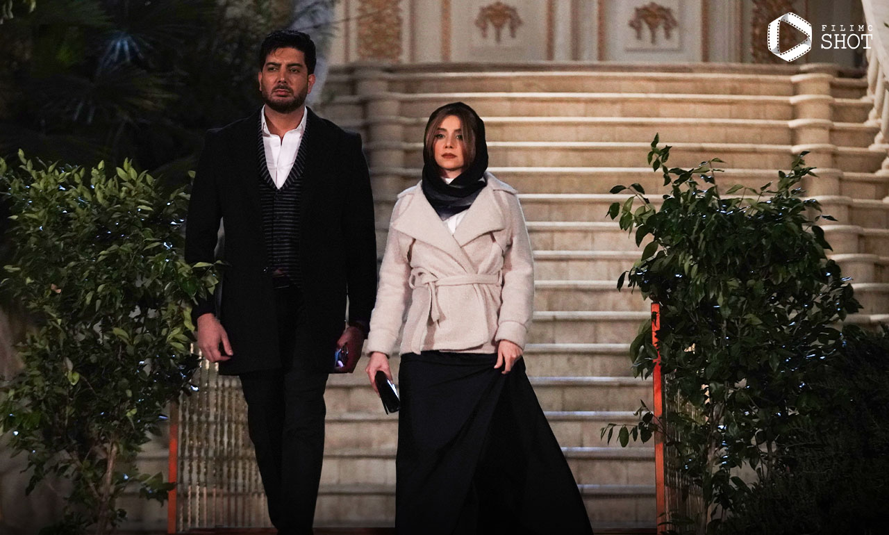 نازنین بیاتی و فرزاد فرزین در سریال قطب شمال