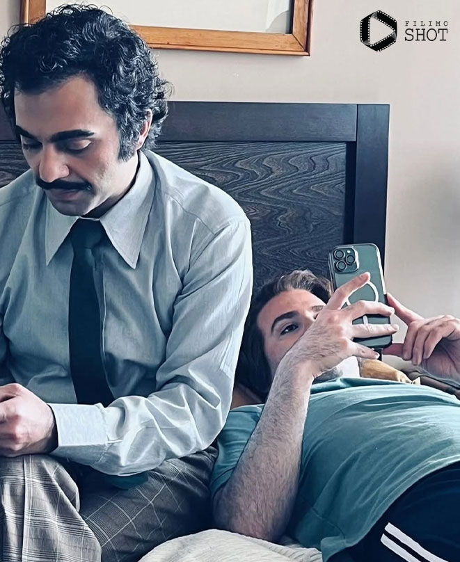 امیر و سعید در پشت صحنه سریال 