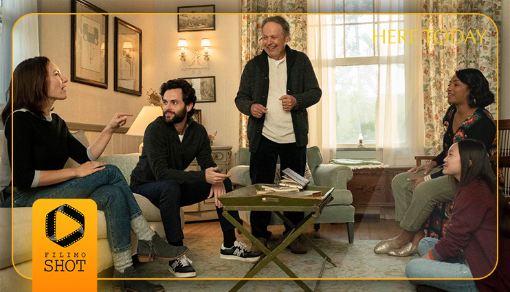 بیلی کریستال، پن بادگلی و تیفانی هدیش در نمایی از فیلم امروز اینجا