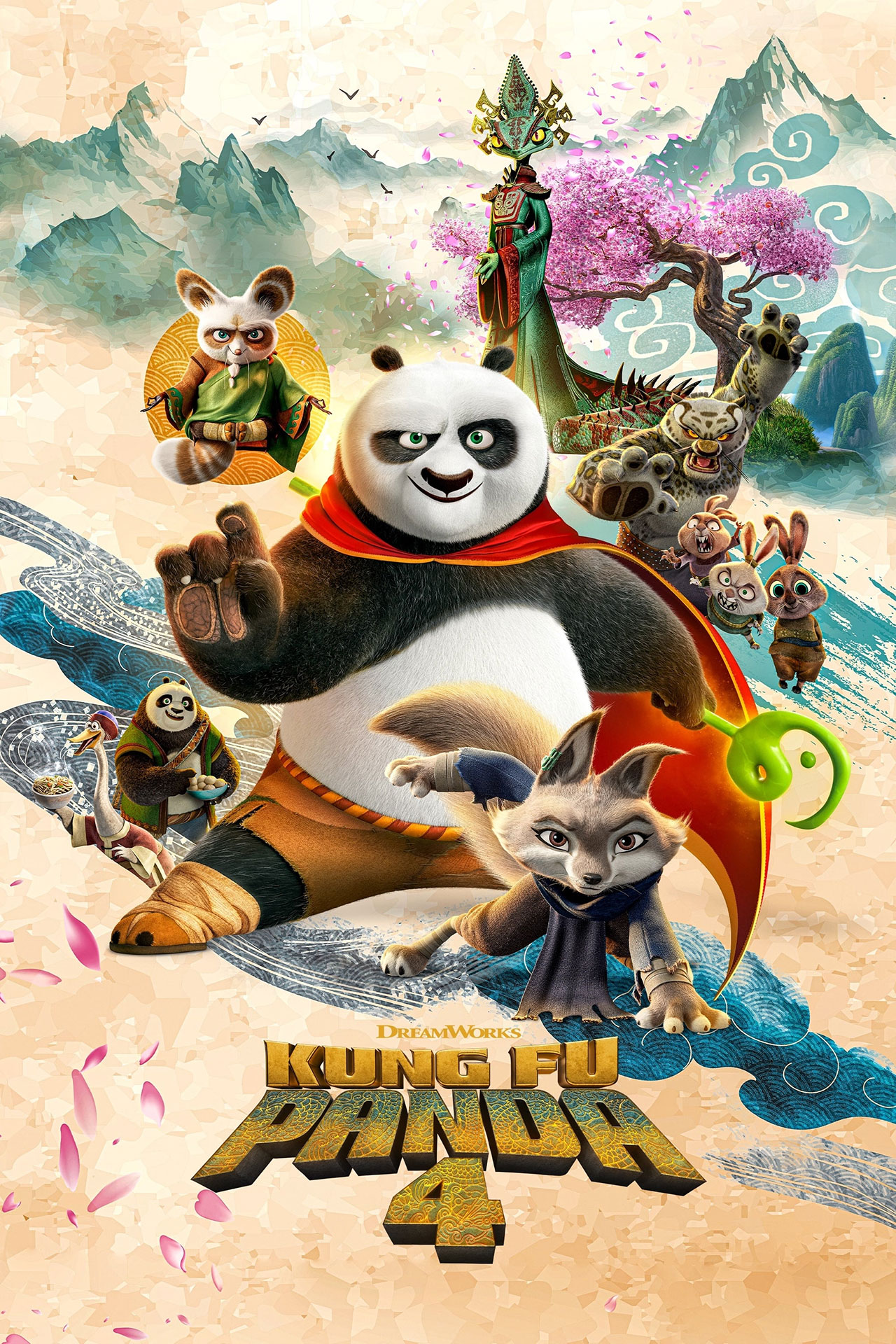 پوستر انیمیشن پاندای کونگ فوکار Kung Fu Panda 4