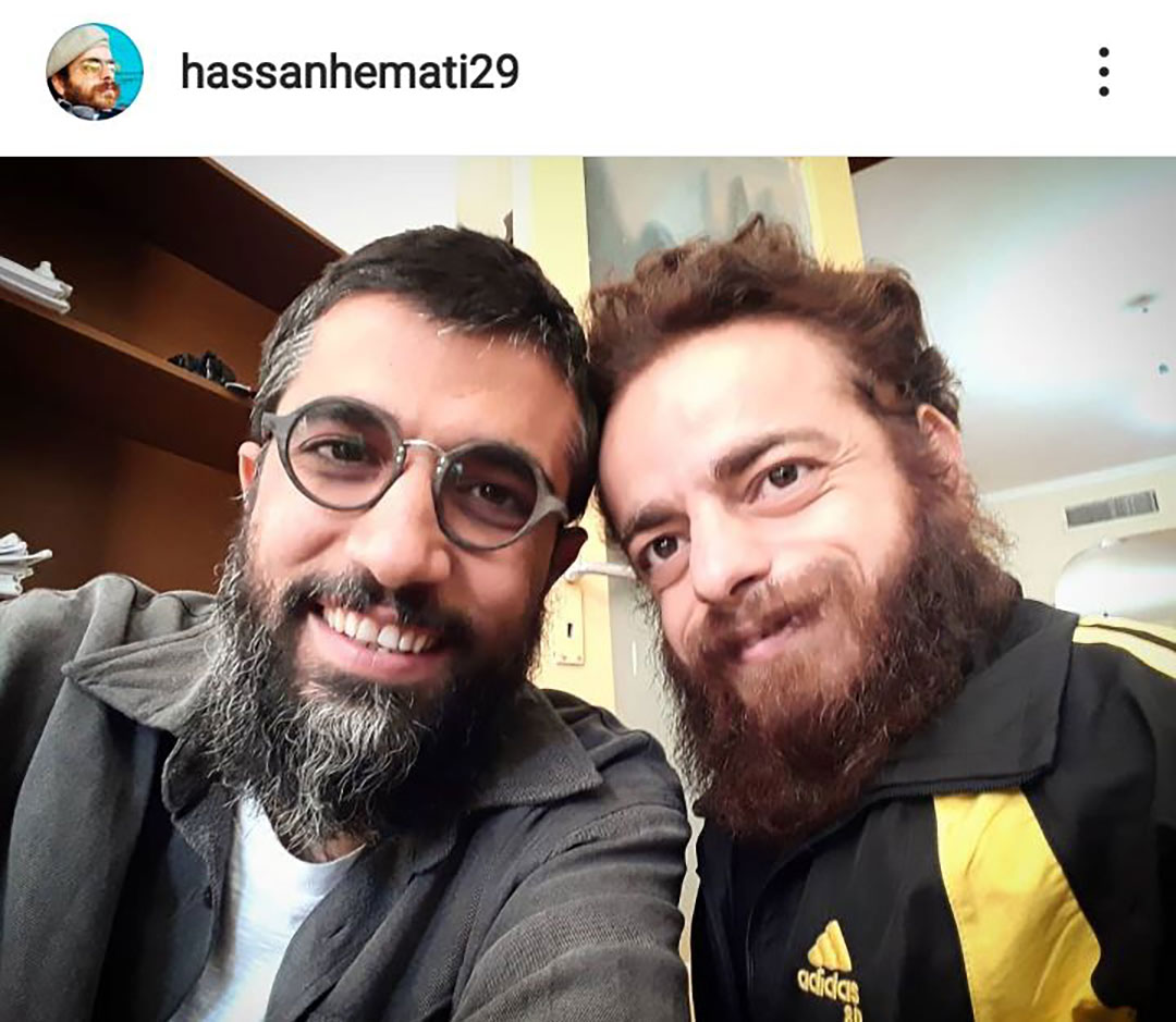 حسن همتی در کنار محمد کارت 