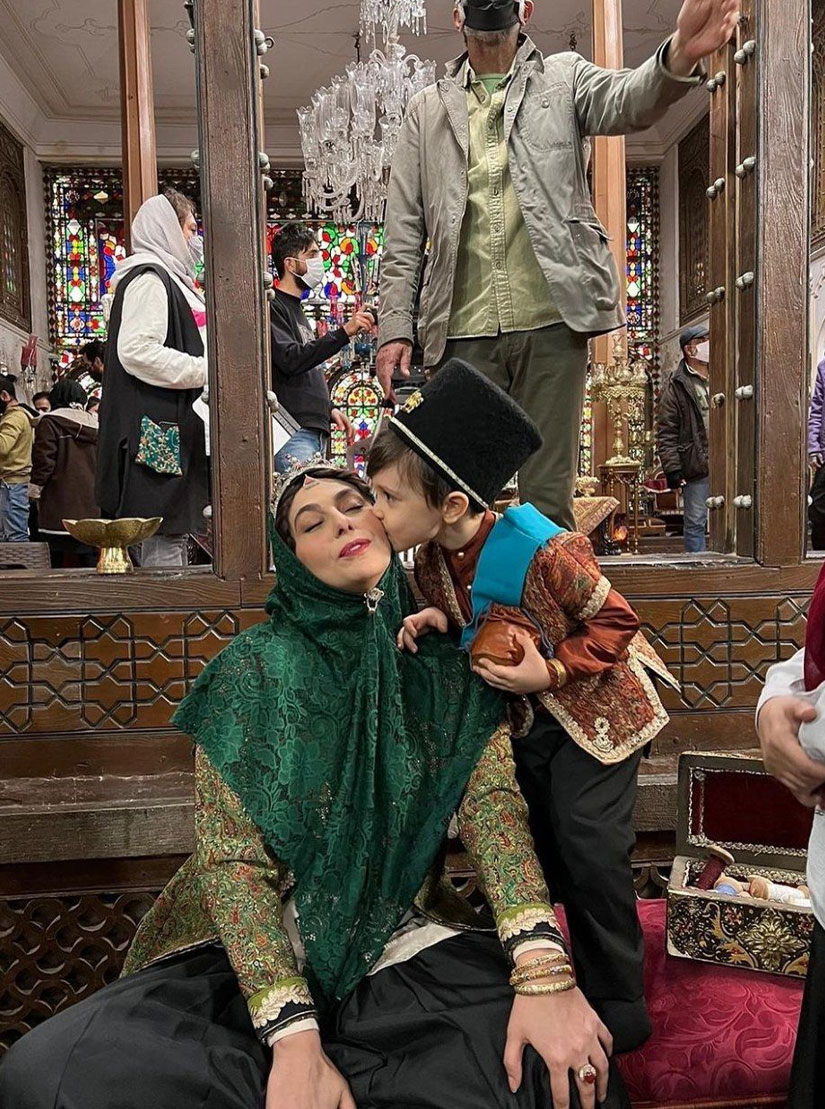 تاجی و معین در پشت صحنه سریال جیران