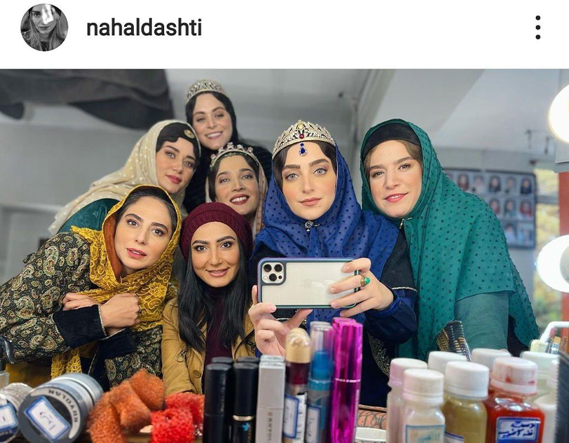 زنان حرمسرای قاجاری در پشت صحنه سریال جیران