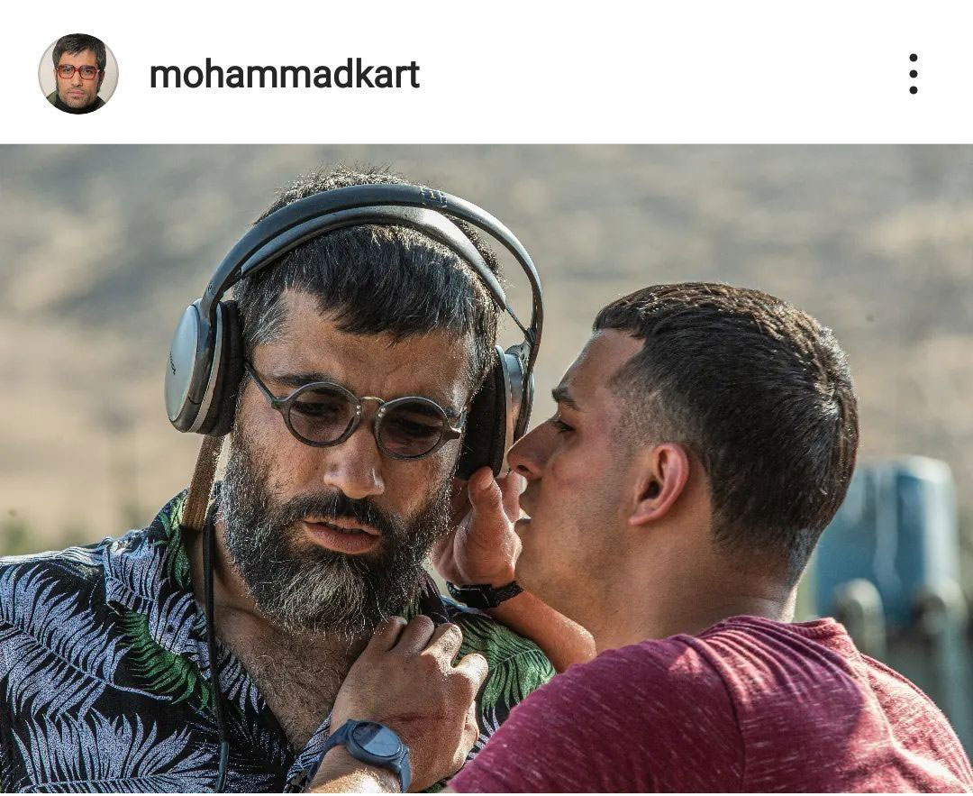 محمد کارت کارگردان سریال یاغی و علی شادمان که لیاقت شمایل جاوید گنجی را دارد 