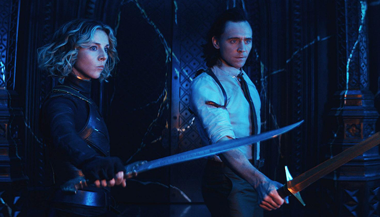 تام هیدلستون و سوفیا دی مارتینو در نمایی از سریال Loki