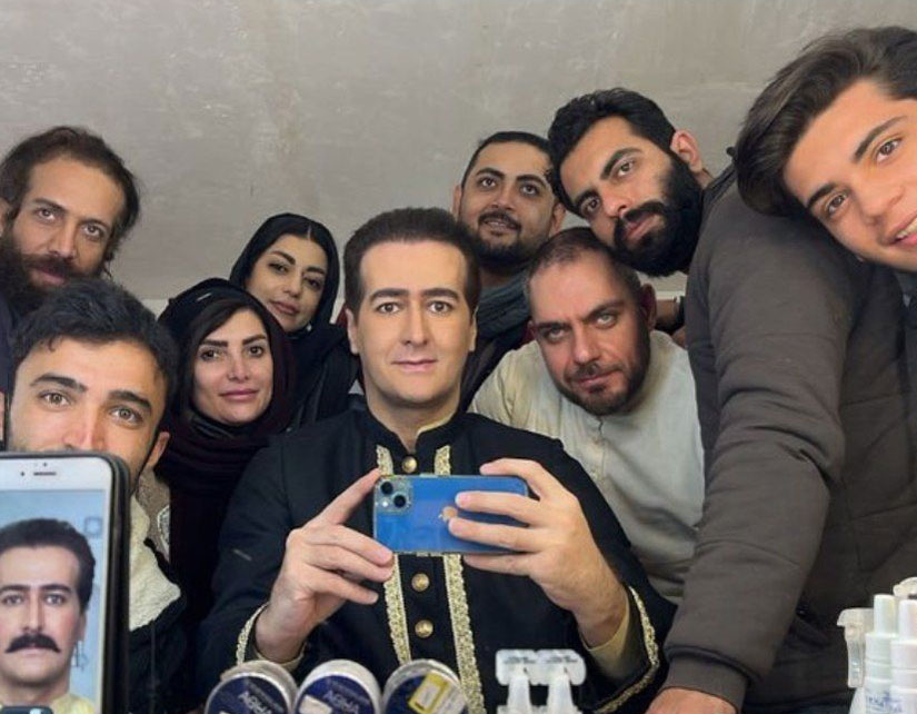میرزا کاظم در پشت صحنه سریال جیران 