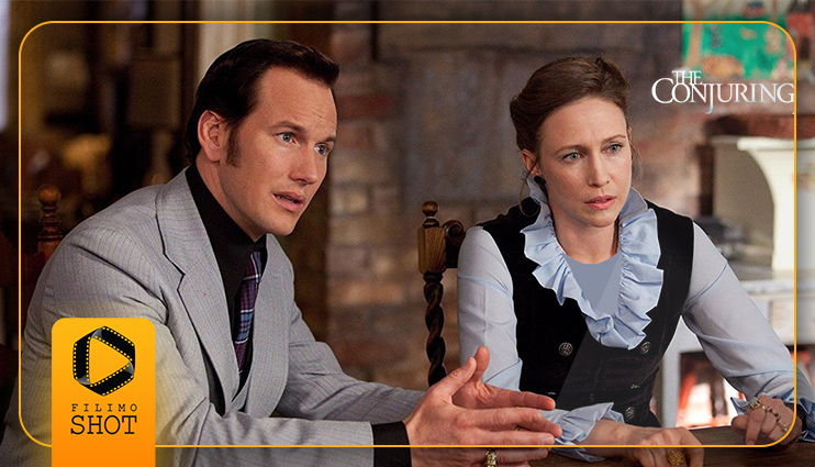 پاتریک ویلسون و ورا فارمیگا در نمایی از فیلم the conjuring 3