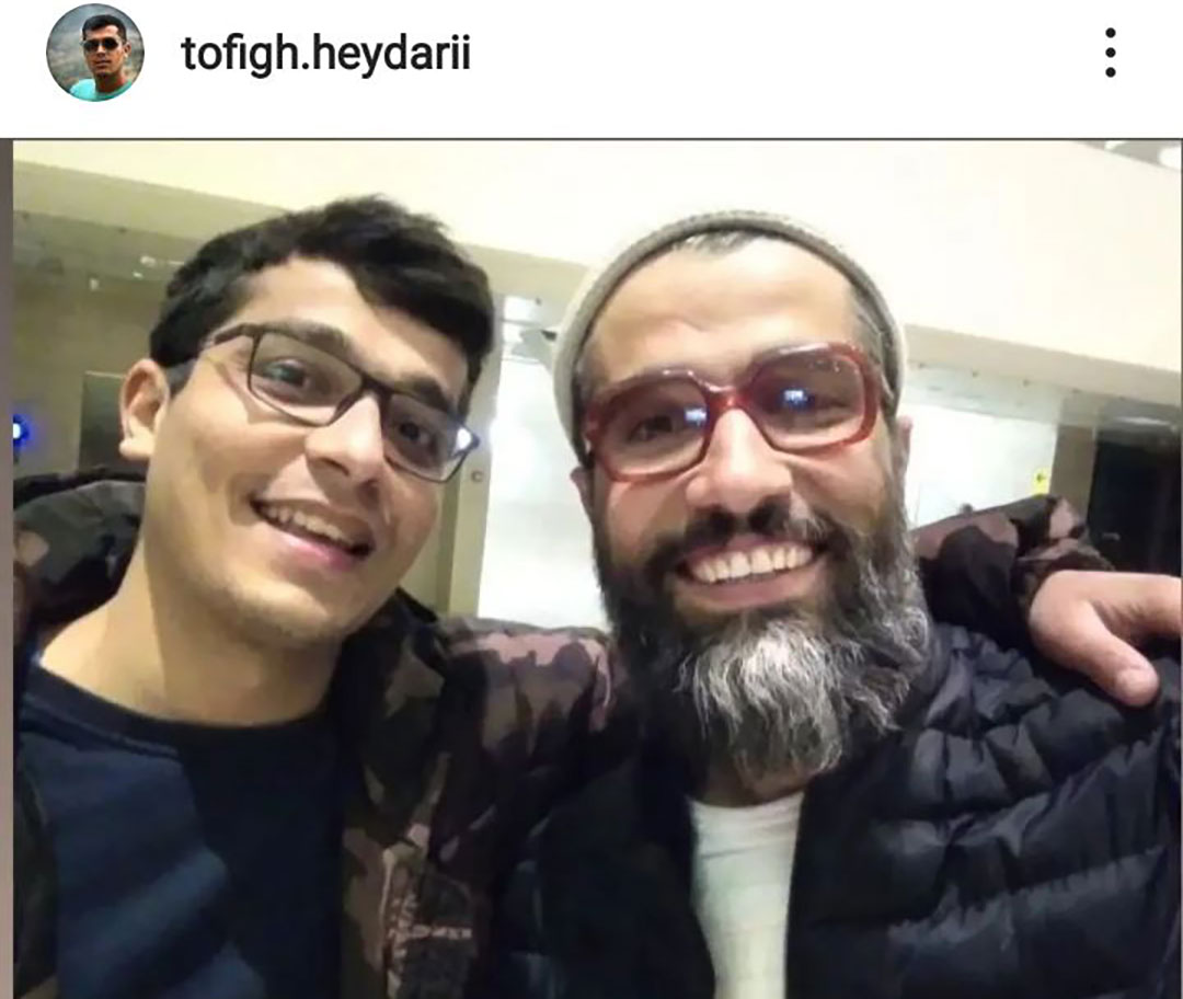 توفیق حیدری و محمد کارت در پشت صحنه سریال جیران