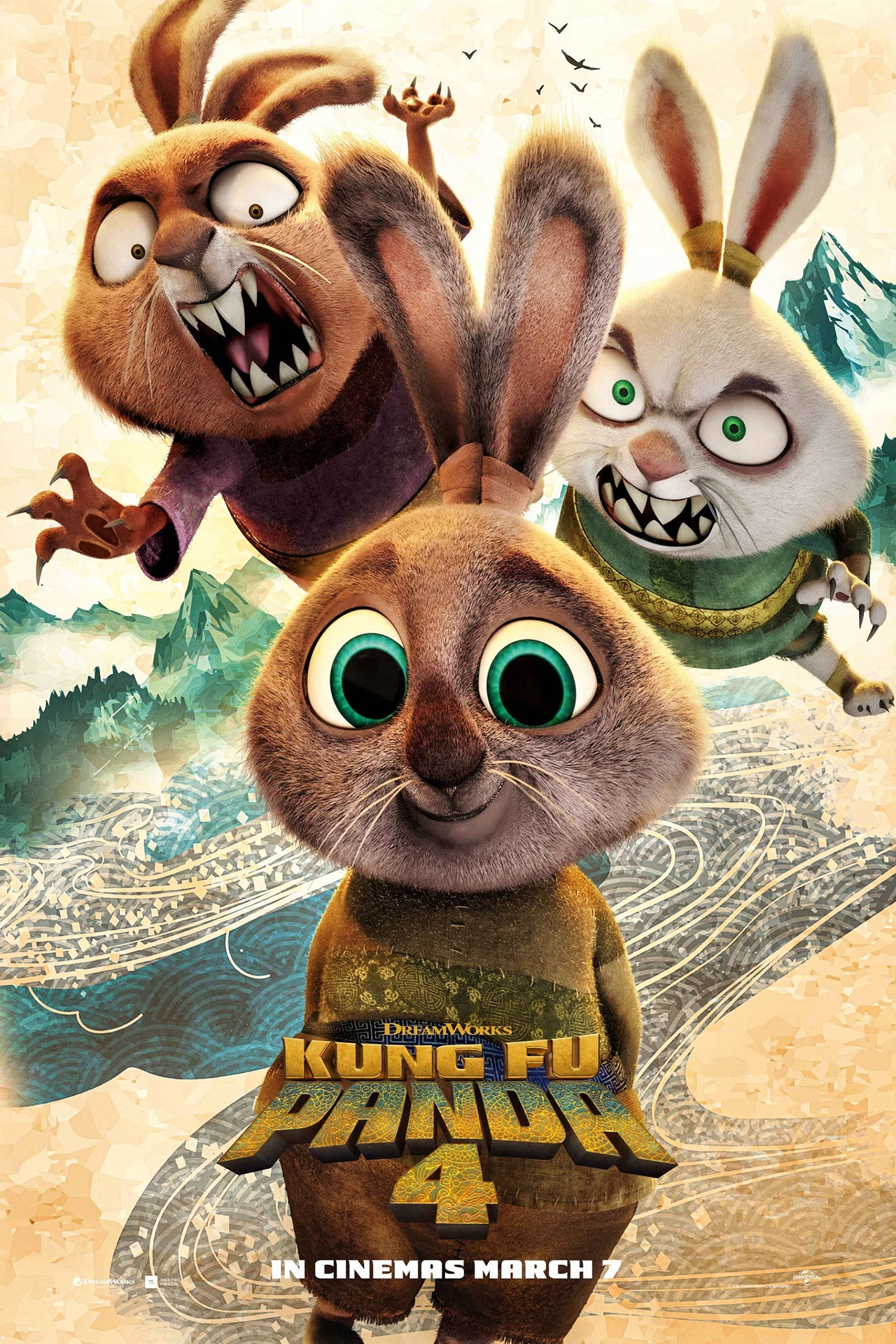 پوستر انیمیشن پاندای کونگ فوکار Kung Fu Panda 4