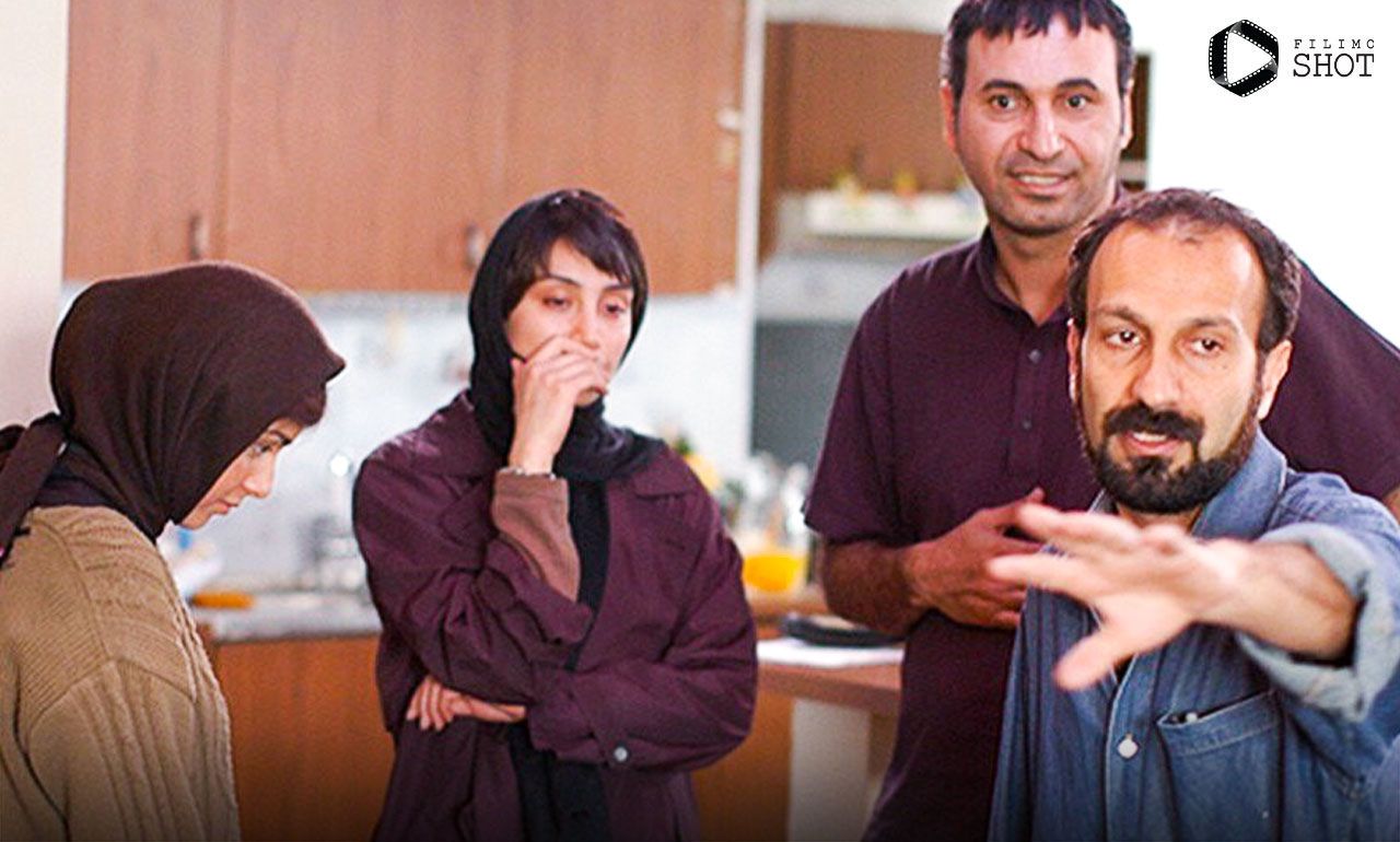 هدیه تهرانی و ترانه علیدوستی و حمید فرخ نژاد و اصغر فرهادی در فیلم چهارشنبه سوری 