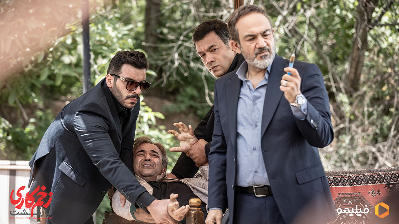 مهران غفوریان و سعید چنگیزیان در سریال زخم کاری